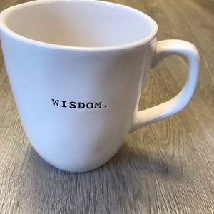 Rae Dunn wisdom coffee tea cup mug